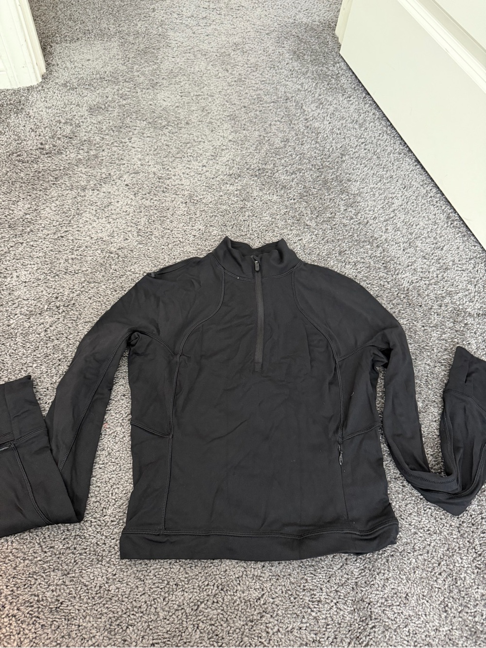 Lululemon cropped quarter zip